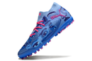 CHUTEIRA SOCIETY PUMA FUTURE ULTIMATE MG AZUL/ROXA (PRONTA ENTREGA)