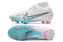 Chuteira NIKE Air Zoom Superfly 9 Elite FG Branco e Azul