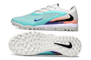 CHUTEIRA SOCIETY NIKE PHANTOM REACTX 6 PRO TF AZUL CLARO/BRANCO/ROSA (PRONTA ENTREGA)