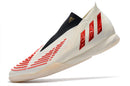 CHUTEIRA ADIDAS PREDATOR EDGE.+ FUTSAL " Branco Vermelho "