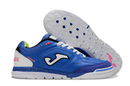 CHUTEIRA FUTSAL JOMA TOP FLEX AZUL/BRANCA (PRONTA ENTREGA)