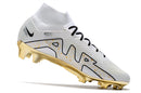 Chuteira NIKE Air Zoom Superfly 9 Elite FG Branco Dourado