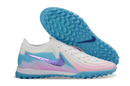 CHUTEIRA SOCIETY NIKE PHANTOM LUNA GX 2 BRANCO/AZUL CLARO/ROSA CLARO (PRONTA ENTREGA)