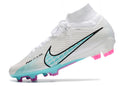 Chuteira NIKE Air Zoom Superfly 9 Elite FG Branco e Azul