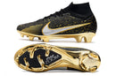 Chuteira NIKE Air Zoom Superfly 9 Elite FG Preto Dourado