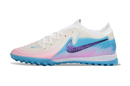 CHUTEIRA SOCIETY NIKE PHANTOM LUNA GX 2 BRANCO/AZUL CLARO/ROSA CLARO (PRONTA ENTREGA)