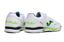 CHUTEIRA FUTSAL JOMA TOP FLEX BRANCO/VERDE (PRONTA ENTREGA)
