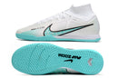 Nike Air Zoom Mercurial Superfly IX Elite Futsal " Branco Azul Marinho "