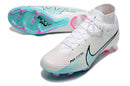 Chuteira NIKE Air Zoom Superfly 9 Elite FG Branco e Azul