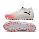 CHUTEIRA SOCIETY PUMA FUTURE ULTIMATE MG BRANCA/LARANJA (PRONTA ENTREGA)