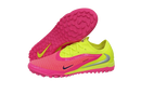 CHUTEIRA SOCIETY NIKE PHANTOM REACTX 6 PRO TF ROSA E VERDE (PRONTA ENTREGA)