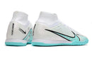 Nike Air Zoom Mercurial Superfly IX Elite Futsal " Branco Azul Marinho "