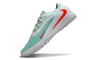 CHUTEIRA SOCIETY NIKE PHANTOM REACTX 6 PRO TF VERDE ÁGUA BRANCO E LARANJA (PRONTA ENTREGA)