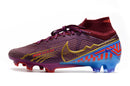Chuteira NIKE Air Zoom Superfly 9 Elite FG Mbappe Vinho Azul