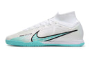 Nike Air Zoom Mercurial Superfly IX Elite Futsal " Branco Azul Marinho "