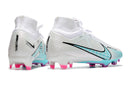Chuteira NIKE Air Zoom Superfly 9 Elite FG Branco e Azul