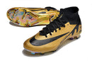 CHUTEIRA NIKE AIR ZOOM SUPERFLY 9 FG DOURADO PRETO