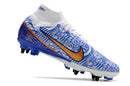 NIKE MERCURIAL SUPERFLY 9 TRAVA MISTA BRANCO AZUL