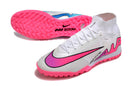 NIKE AIR MERCURIAL SUPERFLY 9 ELITE SOCIETY BRANCO ROSA COLOR