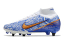 NIKE MERCURIAL SUPERFLY 9 TRAVA MISTA BRANCO AZUL