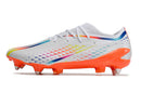 ADIDAS X CRAZYFAST TRAVA MISTA BRANCO LARANJA