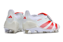 ADIDAS PREDATOR ACCURACY+ FG BRANCA VEREMLHO