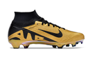 CHUTEIRA NIKE AIR ZOOM SUPERFLY 9 FG DOURADO PRETO