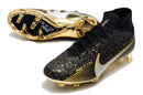 Chuteira NIKE Air Zoom Superfly 9 Elite FG PRETO DOURADO