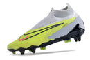 NIKE PHANTOM GX ELITE TRAVA DE ALUMÍNIO CINZA AMARELO