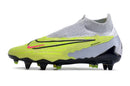 NIKE PHANTOM GX ELITE TRAVA DE ALUMÍNIO CINZA AMARELO