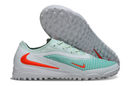 CHUTEIRA SOCIETY NIKE PHANTOM REACTX 6 PRO TF VERDE ÁGUA BRANCO E LARANJA (PRONTA ENTREGA)