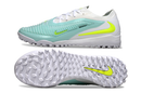 CHUTEIRA SOCIETY NIKE PHANTOM REACTX 6 PRO TF VERDE ÁGUA/BRANCO/AMARELO NEON (PRONTA ENTREGA)