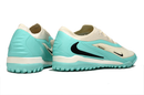 CHUTEIRA SOCIETY NIKE PHANTOM REACTX 6 PRO TF VERDE ÁGUA OFF-WHITE E PRETO(PRONTA ENTREGA)