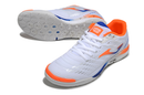 CHUTEIRA FUTSAL JOMA TOP FLEX BRANCO/LARANJA (PRONTA ENTREGA)
