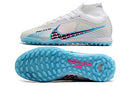 NIKE AIR MERCURIAL SUPERFLY 9 ELITE SOCIETY BRANCO AZUL