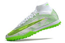 NIKE AIR MERCURIAL SUPERFLY 9 ELITE SOCIETY BRANCO MIX VERDE