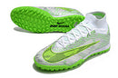 NIKE AIR MERCURIAL SUPERFLY 9 ELITE SOCIETY BRANCO MIX VERDE