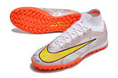NIKE AIR MERCURIAL SUPERFLY 9 ELITE SOCIETY BRANCO MIX LARANJA