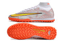 NIKE AIR MERCURIAL SUPERFLY 9 ELITE SOCIETY BRANCO MIX LARANJA