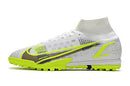 NIKE AIR MERCURIAL SUPERFLY 8 ELITE SOCIETY BRANCO FLORECENTE